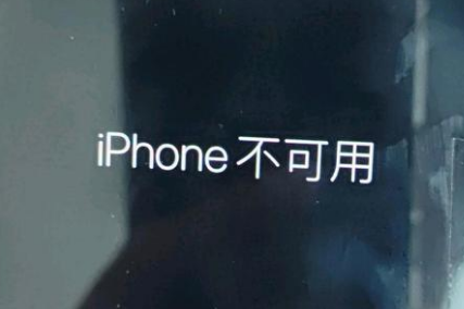 南浔苹果服务网点分享锁屏界面显示“iPhone 不可用”如何解决 